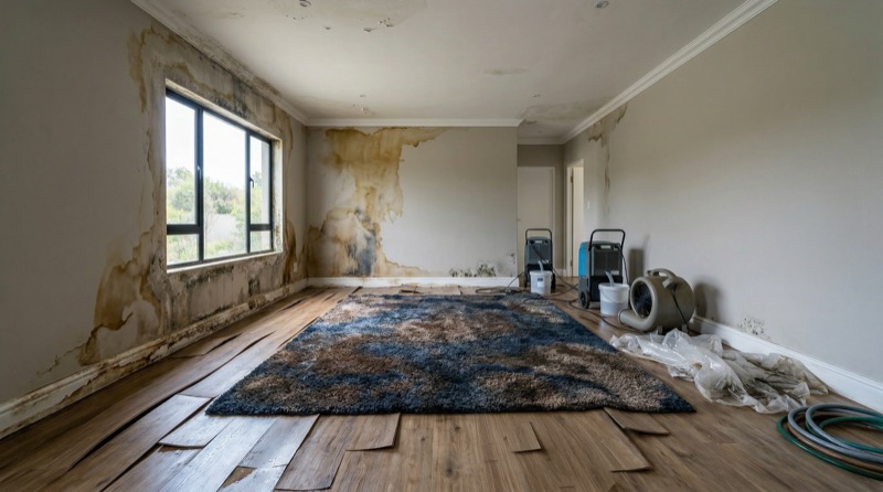 Water damage before